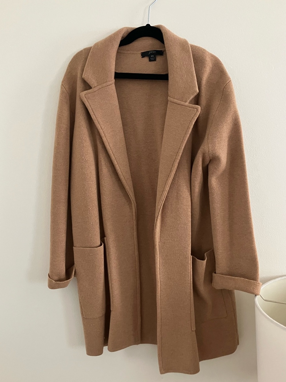 J Crew Sweater Blazer in Tan